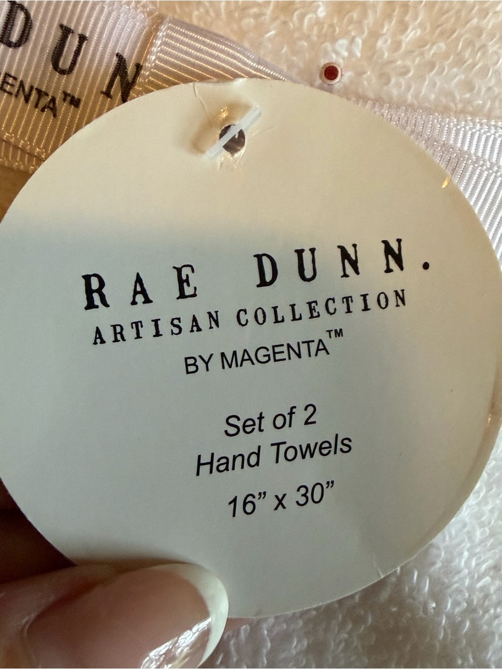 Rae Dunn Wifey & Hubby Hand Towels - Picture 8 of 8